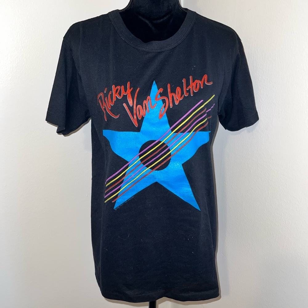Vintage Ricky Van Shelton country music tour Tshirt single-stitched